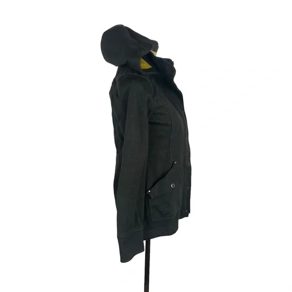 Royal Robbins brown grey full zip hooded knit jacket SZ S - Picture 2 of 11